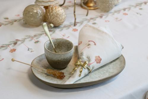 Tøyserviett med julemotiv - 40 x 40 cm - www.frokenfraken.se