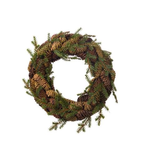 Krans med kongler - Julekrans - Ø35 cm - www.frokenfraken.se
