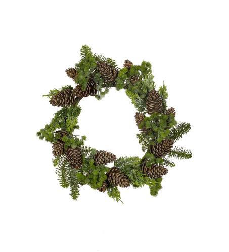 Krans med kongler - Julekrans - Ø50 cm - www.frokenfraken.se