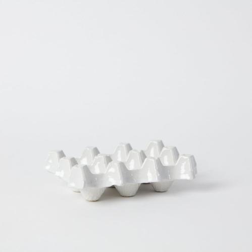 Eggholder - Hvit - 16,2 x 12,2 x 5 cm - www.frokenfraken.se