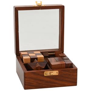 Puslespillsett - Blandet med ulike spill - 12 x 12 x 6,5 cm - www.frokenfraken.se