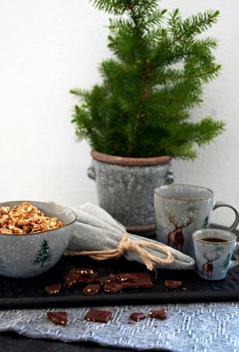 Skål - Hjort/Vinter - Ø15 cm - www.frokenfraken.se
