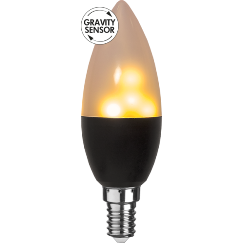 Dekorasjon - LED-lampe - flamme - e14 - www.frokenfraken.se
