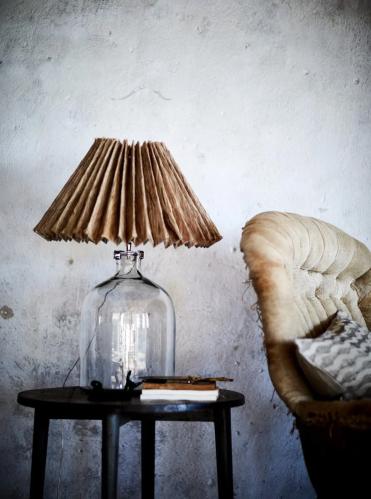 Lampfot – Portland – Glass – 39 cm - www.frokenfraken.se
