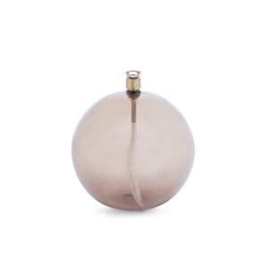 Oljelampe - Glass - rund boll - Champagne - Ø13 cm - www.frokenfraken.se