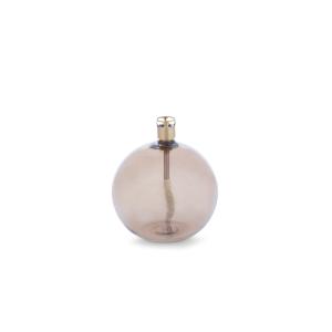 Oljelampe - Glass - Rund Boll - Champagne - Ø9 cm - www.frokenfraken.se