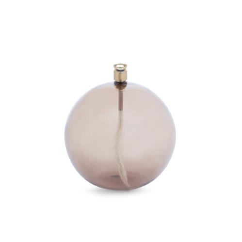 Oljelampe - Glass - rund boll - Champagne - Ø13 cm - www.frokenfraken.se