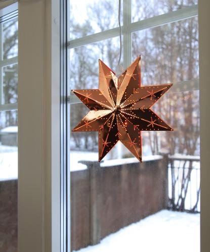 Adventsstjerne - Metall Classic - 28 cm - www.frokenfraken.se