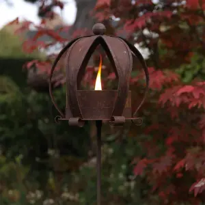 Marsjallysholder på pinne – Rust – Kongekronen – 118 cm - www.frokenfraken.se