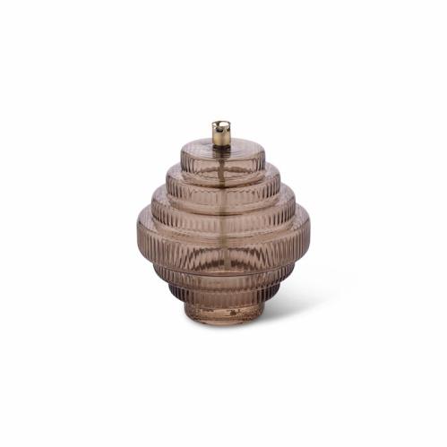 Oljelampe - Twin - Glass Champagne - Ø15 x 17,5 cm - www.frokenfraken.se