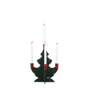 Lysstake - Gran i tre - Gamle julepynt - 21 cm - www.frokenfraken.se