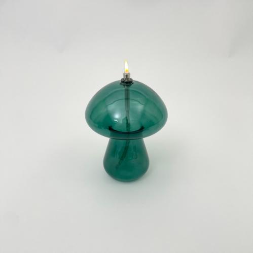Oljelampe M – Soppformet – Grønn – Ø11 x 14 cm - www.frokenfraken.se