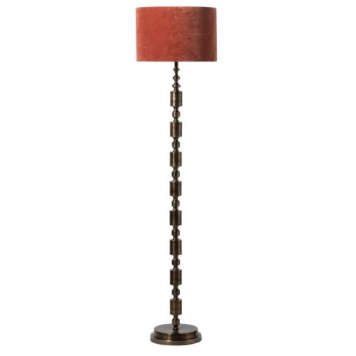 XXX_UTGÅTT_Lampeskjerm - Fløyel - Rust - Ø38 cm - www.frokenfraken.se
