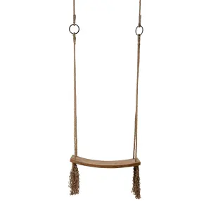 Gunga - Trä med tofsar - 60 x 30 x 3 cm - www.frokenfraken.se