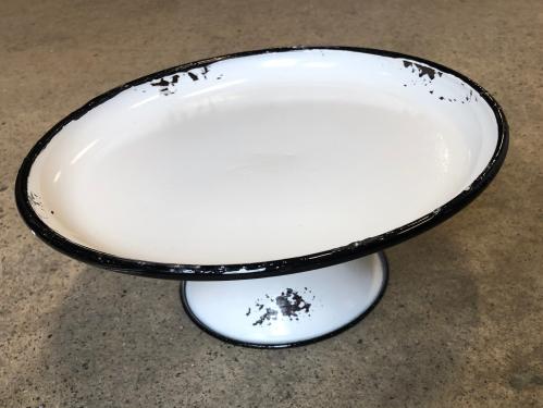 Kakfat - Tårtfat - Emalj - Vintage - 26 cm - www.frokenfraken.se