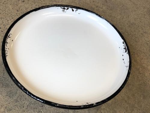 Kakfat - Tårtfat - Emalj - Vintage - 26 cm - www.frokenfraken.se