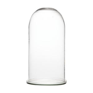 Glaskupp med fat L - Klar - Ø17 x 35 cm - www.frokenfraken.se