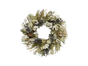 Eukalyptuskrans med bær - Grønn/Blå - 7 x Ø34 cm - www.frokenfraken.se