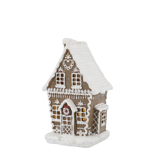 Pepperkakehus – LED – 21 x 13 x 10 cm - www.frokenfraken.se