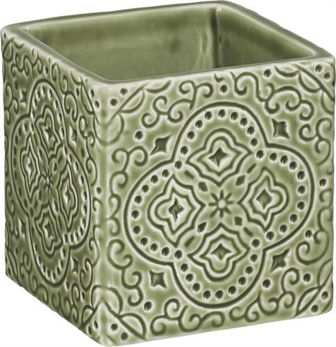 Kub Orient skål grønn - www.frokenfraken.se