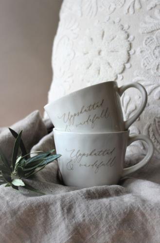 MUGG - Verdifulle og verdsatte - 14 X 10 X 7CM - www.frokenfraken.se
