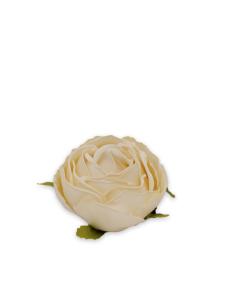 Ros med klips - Krem - 5,5 cm - www.frokenfraken.se