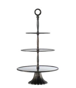 Våningsfat - Kakestativ Bronse - 3 etasjer - 65 cm - www.frokenfraken.se