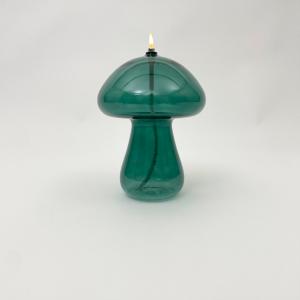 Oljelampe M – Soppformet – Grønn – Ø11 x 14 cm - www.frokenfraken.se