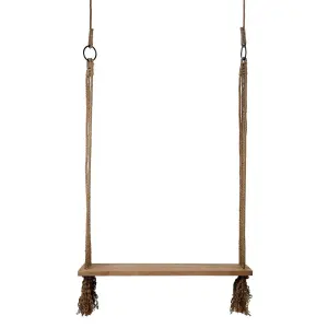 Gunga - Trä med tofsar - 100 x 30 x 3 cm - www.frokenfraken.se