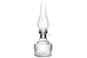 Fotogenlampe - For varmelys - Glass/Sølv - 34 cm - www.frokenfraken.se