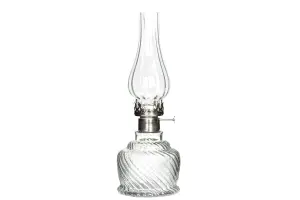 Fotogenlampe - For varmelys - Glass/Sølv - 34 cm - www.frokenfraken.se