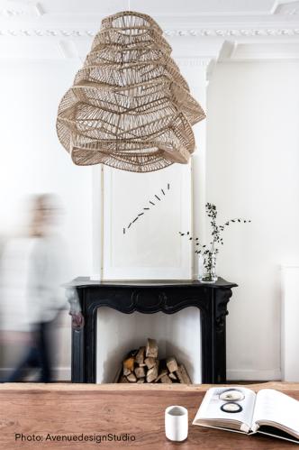 Taklampe - Vill natur - 48 x 56 cm - www.frokenfraken.se