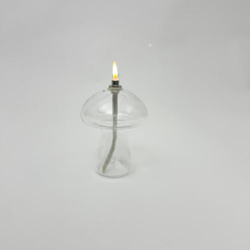 Oljelampe M – Glass – Soppformet – Ø11 x 14 cm - www.frokenfraken.se