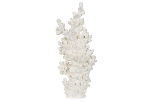 Korall - Dekorasjon - hvit - 29 x 13 x 9 cm - www.frokenfraken.se
