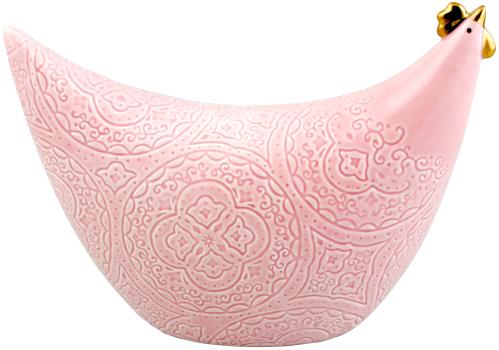 Høne - Orient Olga - Rosa - 25 x 19 cm - www.frokenfraken.se