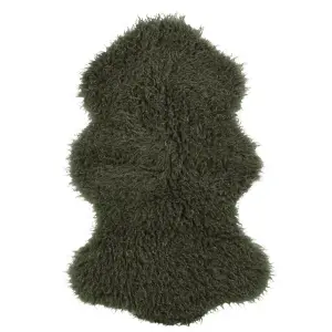 Pels - CURLY - GRØNN - 50 X 90 CM - www.frokenfraken.se