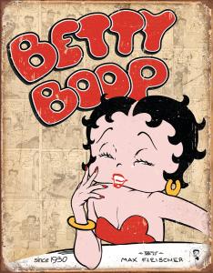 Betty Boop - Retro Metallskilt - 32 x 41 cm - www.frokenfraken.se