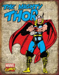 Thor - Retro Metallskilt - 32 x 41 cm - www.frokenfraken.se