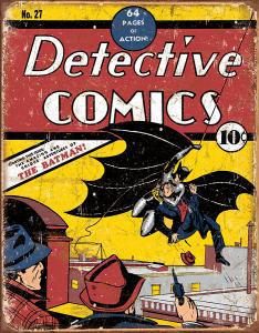 Detectives Comics NO27 - Retro Metallskilt - 32 x 41 cm - www.frokenfraken.se