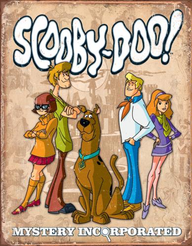 Scooby Doo-gjengen - Retro metallskilt - 32 x 41 cm - www.frokenfraken.se