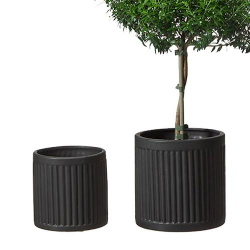 Krukker - 2 stk - Matt Svart - www.frokenfraken.se