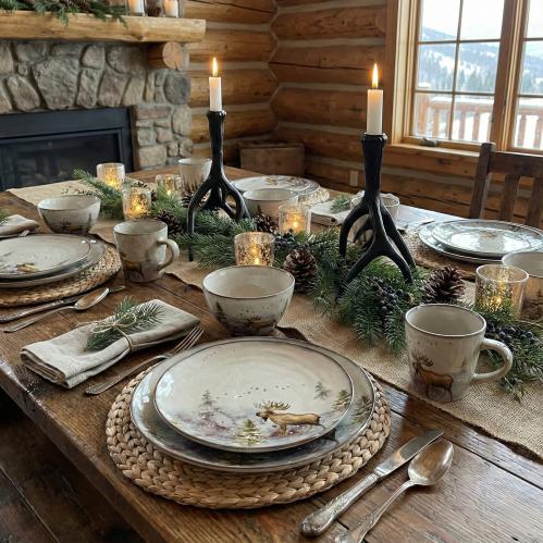 Middagstallerken - Elg - Ø28 cm - www.frokenfraken.se