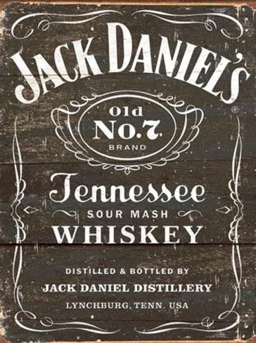 Jack Daniels - Retro Metallskilt - 32 x 41 cm - www.frokenfraken.se