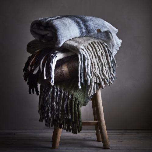 Pledd - Brun/beige/grå - 160 x 130 cm - www.frokenfraken.se