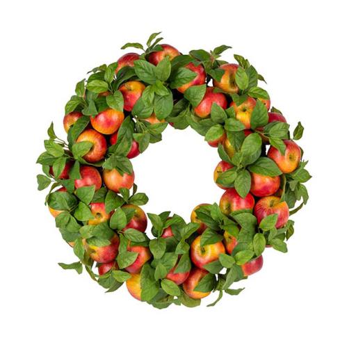 Eplekrans - Oransje/Grønn - 60 cm - www.frokenfraken.se