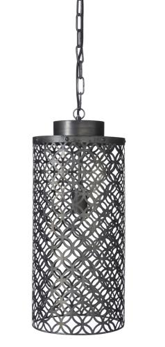 Taklampe - Mønstret - Svart - 25 x 62 cm - www.frokenfraken.se