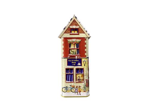 Plåtboks - Hus - 14 x 7,5 x 21 cm - www.frokenfraken.se