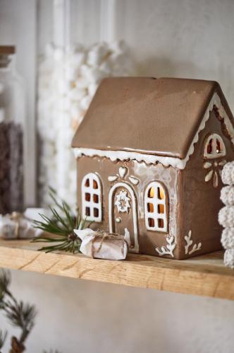 Lyslykt - Hus - Pepperkakehus - Liten - www.frokenfraken.se