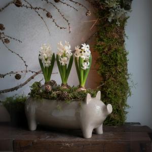 Krukke - Gris - Brun - 40 x 11 x 16 cm - www.frokenfraken.se