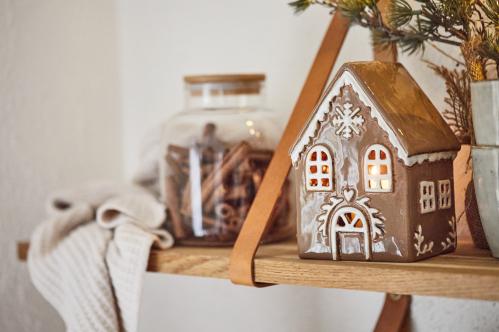 Lyslykt - Hus - Pepperkakehus - Liten - www.frokenfraken.se